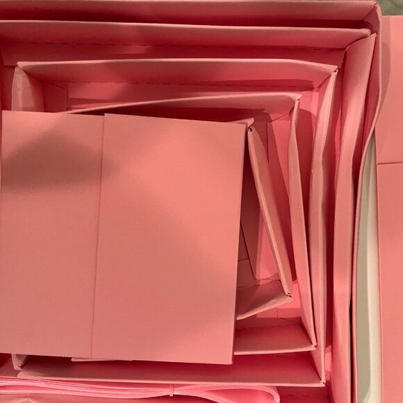 Pink Stackable Gift. Boxes (New / To. Be Assembled) - Picture 7 of 9